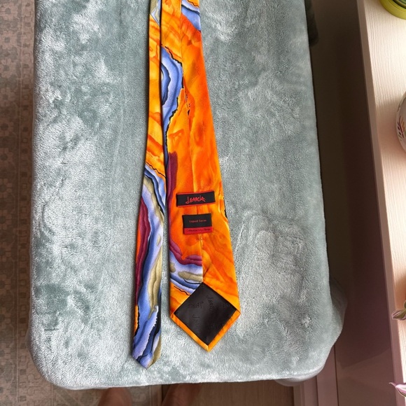 J. Garcia liquid torso Multicolor 100% Silk Tie - Picture 2 of 5